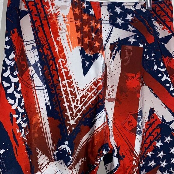 SA Co Men's Red Abstract Print Boardshorts Size 32 - Picture 8 of 16